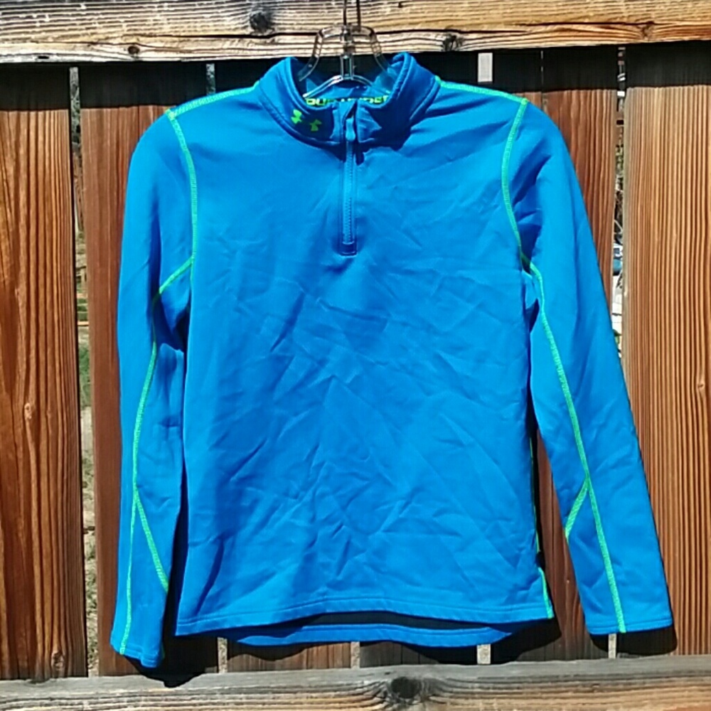 Under Armour blue quarter zip top kids xl